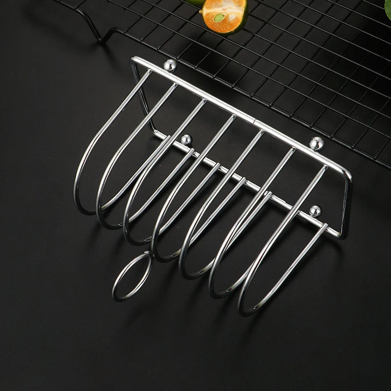 Stainless Steel Toast Bread Rack Restaurant Home Bread Holder 6 Slices Food Display Tool For Restaurant Kitchen Accessories
