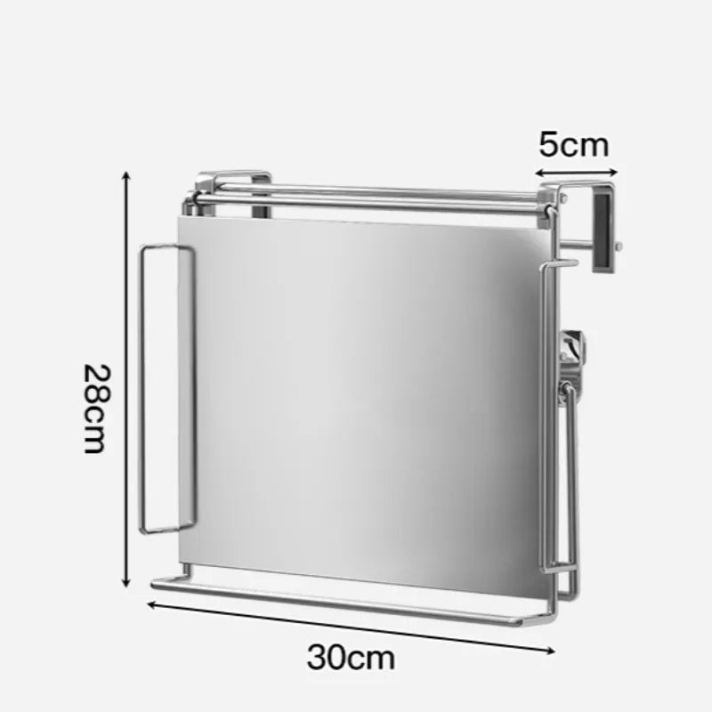 Stainless Steel Foldable Countertop Storage Rack, Space-saving, Can Be Used To Extend The Countertop In Bathrooms and Kitchens