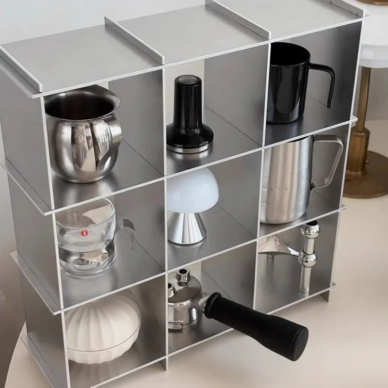 Creatively Design Household Items Living Room Storage Rack Tableware Drinking Utensils Stainless Steel Perfume Art Display Stand