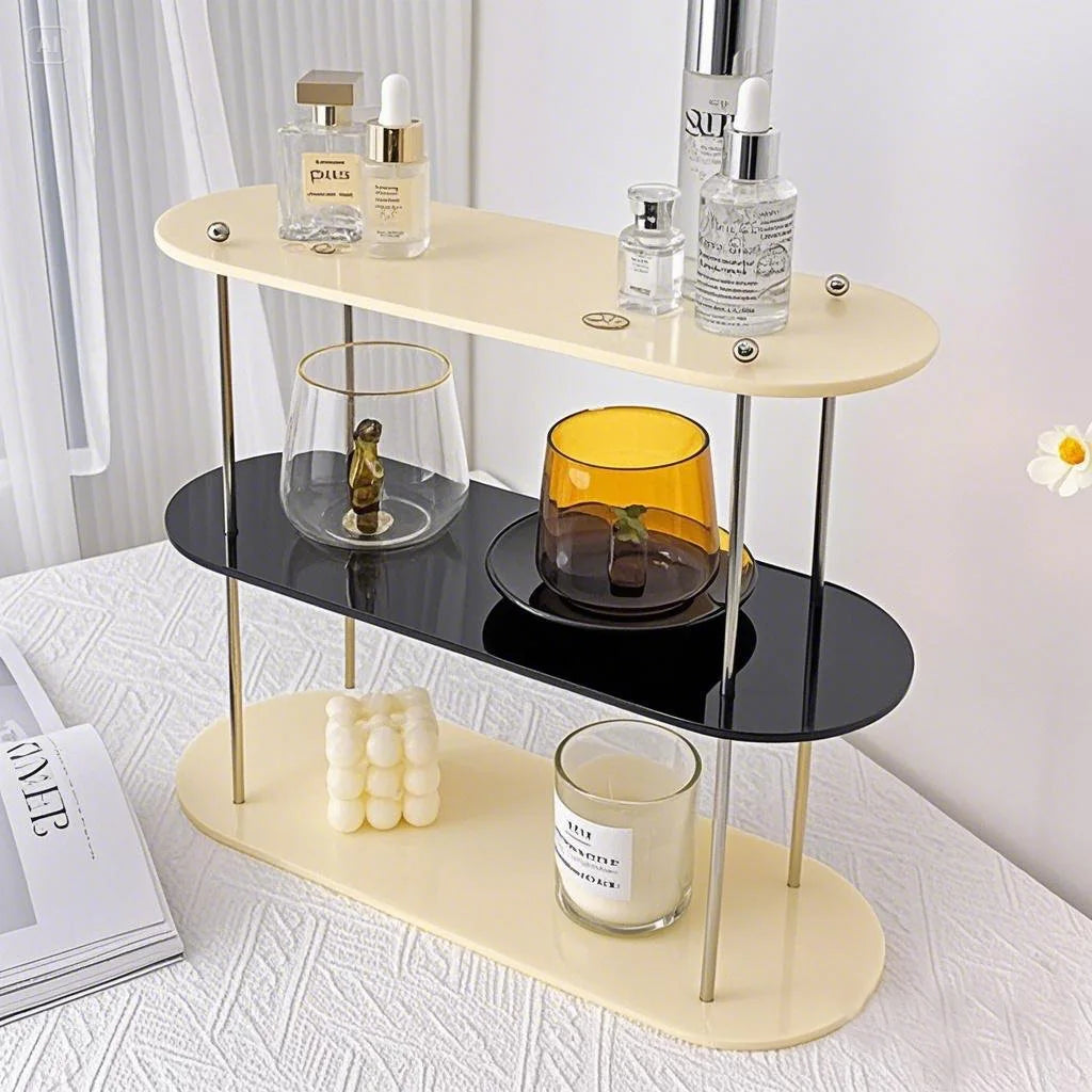 2025 New Ins Perfume Cosmetics Acrylic Storage Rack Water Cup Hand-made Bathroom Storage Desktop Storage Display Stand