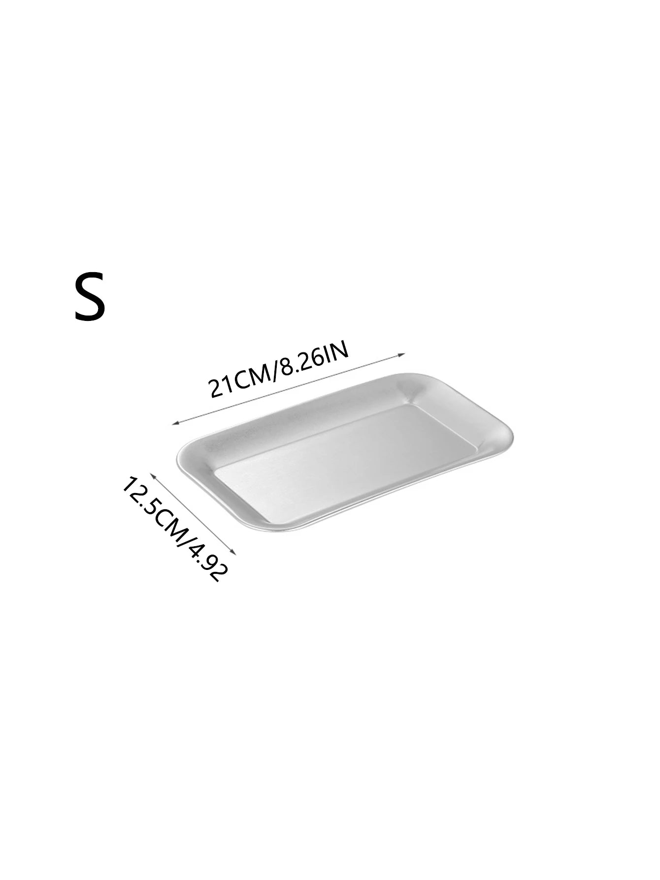 Luxury Square Stainless Steel Serving Tray,Coffee Tray,Desserts – Elegant Serving Platters for Café, Restaurant Bathroom Tray
