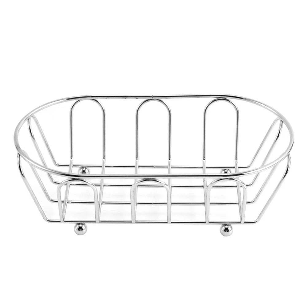 1pc Stainless Steel Storage Basket Multi-Purpose Organizer for Accessories,Cosmetics, Vanity, Desk, Photo Props, Shelf Baskets