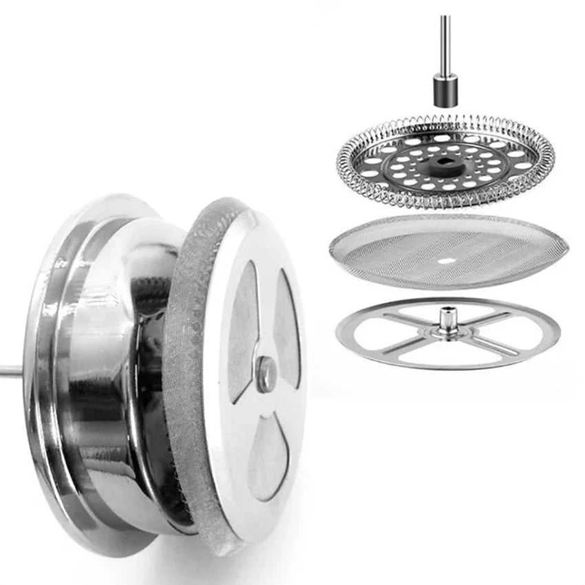 Double Walled Insulated Coffee Pot Filter Heat Resistant French Press Coffee Maker Rust-Free Food Grade Tea Maker Plunger Mixer