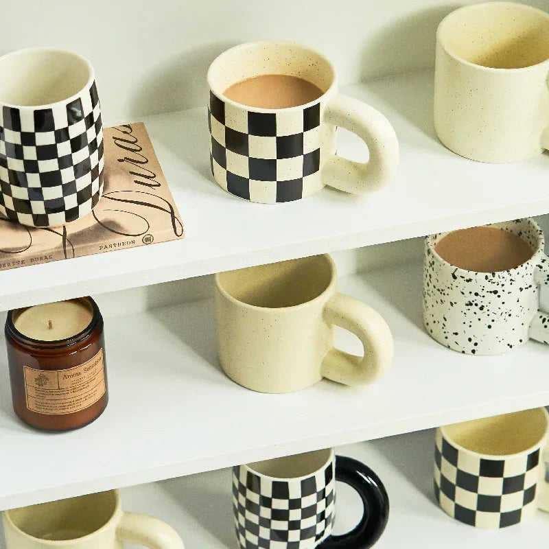Korean Style Ceramic Mug Coffee Cups Home Office Tea Cup Coffee Cups Korean Mug Nordic Home drinkware Japan Mug