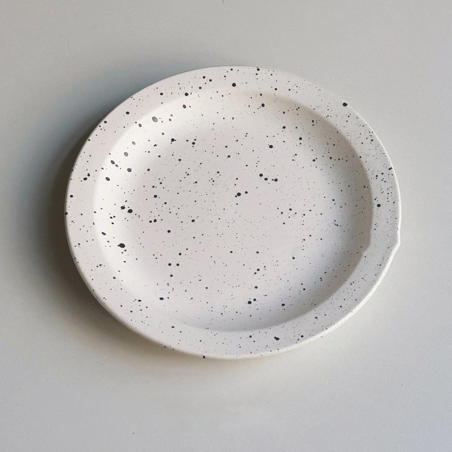 Simple Ceramic Ink Splash Round Plate Creative Dessert Pastry Plate Household Breakfast Plate Tableware