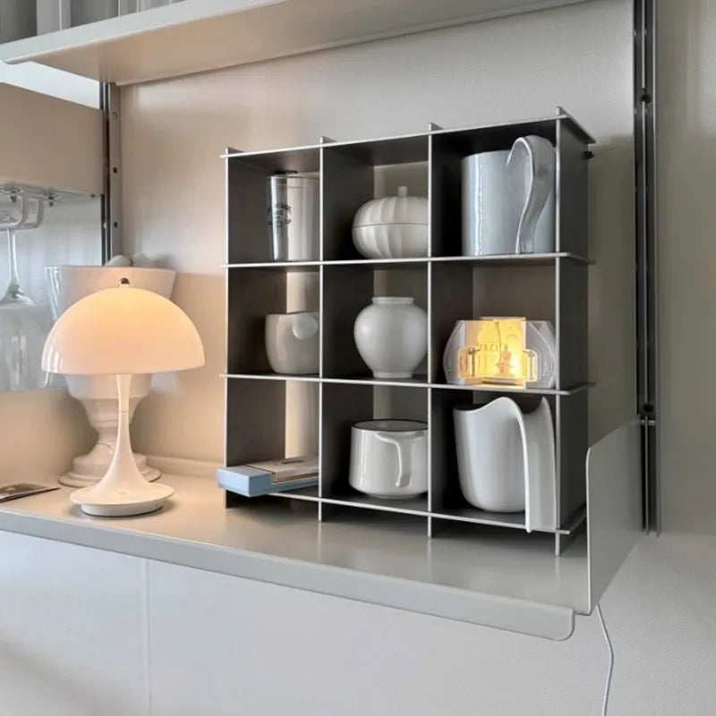 Creatively Design Household Items Living Room Storage Rack Tableware Drinking Utensils Stainless Steel Perfume Art Display Stand